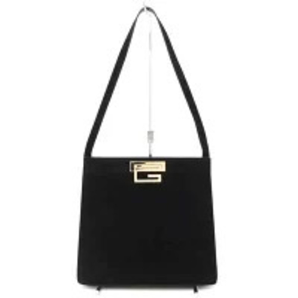 Gucci shoulder bag G logo clasp Black